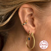 Wholesale S925 Sterling Silver Geometric French Bread Earrings Fashionable And Creative With Diamondencrusted Zircon