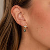 Wholesale S925 Sterling Silver Geometric Heart Dripping Electroplated Earrings For Women