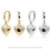 Wholesale S925 Sterling Silver Geometric Heart Simple Style Women's Earrings