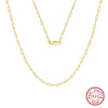 Wholesale S925 Sterling Silver Geometric Hiphop Cross Chain Necklace With 14K Gold Ins Electroplating