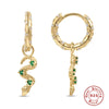 Wholesale S925 Sterling Silver Geometric Horse Eye Diamond Pearl Hanging Earrings With Electroplating