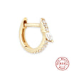 Wholesale S925 Sterling Silver Geometric Horse Eye Stone Foundation Earring With Electroplating For Women