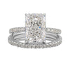 Wholesale S925 Sterling Silver Geometric Ice Flower Cut Zircon Set Ring For Women