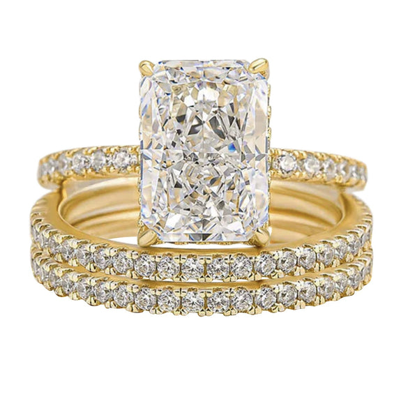 Wholesale S925 Sterling Silver Geometric Ice Flower Cut Zircon Set Ring For Women