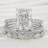 Wholesale S925 Sterling Silver Geometric Ice Flower Cut Zircon Set Ring For Women