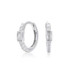 Wholesale S925 Sterling Silver Geometric Inlaid Cubic Zircon Electroplated Light Luxury Women's Earrings