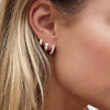 Wholesale S925 Sterling Silver Geometric Inlaid Zircon Star Earrings For Women