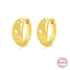 Wholesale S925 Sterling Silver Geometric Inlaid Zircon Star Earrings For Women