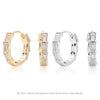 Wholesale S925 Sterling Silver Geometric Inlaid Zirconium Electroplated Light Luxury Style Earrings For Women