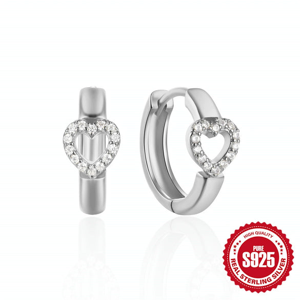 Wholesale S925 Sterling Silver Geometric Irregular Earrings With Zircon Inlay And Electroplating For Women