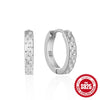 Wholesale S925 Sterling Silver Geometric Irregular Earrings With Zircon Inlay And Electroplating For Women
