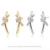 Wholesale S925 Sterling Silver Geometric Knot Winding Electroplated Earrings For Women