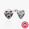 Wholesale S925 Sterling Silver Geometric Letter Stud Earrings For Women With Electroplating Retro Style
