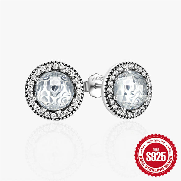 Wholesale S925 Sterling Silver Geometric Letter Stud Earrings For Women With Electroplating Retro Style