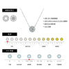 Wholesale S925 Sterling Silver Geometric Light Luxury Exquisite Shining Women's Clavicle Chain Necklace With Mosan Diamond