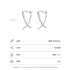 Wholesale S925 Sterling Silver Geometric Line Minimalist Electroplated Earrings For Women