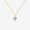 Wholesale S925 Sterling Silver Geometric Love Necklace With Zircon And Diamond Design