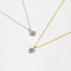 Wholesale S925 Sterling Silver Geometric Love Necklace With Zircon And Diamond Design