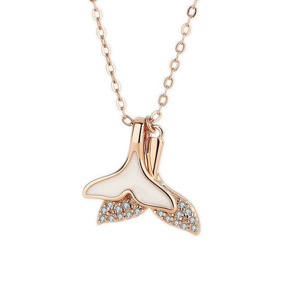 Wholesale S925 Sterling Silver Geometric Mermaid Tail Necklace For Women