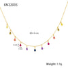Wholesale S925 Sterling Silver Geometric Microencrusted Zirconium Water Drop Pendant Necklace For Women