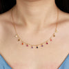 Wholesale S925 Sterling Silver Geometric Microencrusted Zirconium Water Drop Pendant Necklace For Women