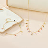Wholesale S925 Sterling Silver Geometric Microencrusted Zirconium Water Drop Pendant Necklace For Women