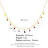 Wholesale S925 Sterling Silver Geometric Microencrusted Zirconium Water Drop Pendant Necklace For Women