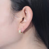 Wholesale S925 Sterling Silver Geometric Microinlaid Zircon Earrings For Women