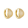 Wholesale S925 Sterling Silver Geometric Microinlaid Zircon Earrings For Women