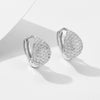 Wholesale S925 Sterling Silver Geometric Microinlaid Zircon Earrings For Women