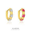 Wholesale S925 Sterling Silver Geometric Microinlaid Zircon Women's Earrings