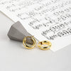Wholesale S925 Sterling Silver Geometric Minimalist Electroplated Women's Earrings