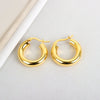 Wholesale S925 Sterling Silver Geometric Minimalist Electroplated Women's Earrings