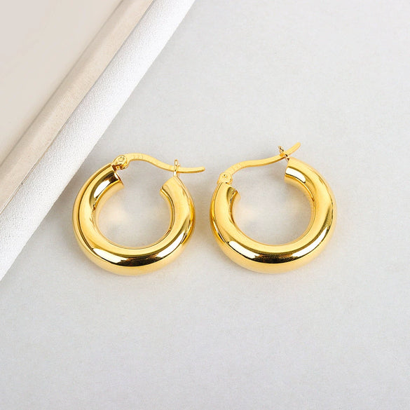 Wholesale S925 Sterling Silver Geometric Minimalist Electroplated Women's Earrings