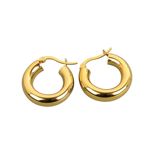 Wholesale S925 Sterling Silver Geometric Minimalist Electroplated Women's Earrings