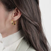 Wholesale S925 Sterling Silver Geometric Minimalist Electroplated Women's Earrings