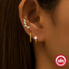 Wholesale S925 Sterling Silver Geometric Minimalist Electroplated Women's Earrings
