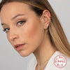 Wholesale S925 Sterling Silver Geometric Multi Layer Non Piercing Ear Clips With Diamond Embedded Electroplated Punk Style For Women