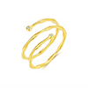 Wholesale S925 Sterling Silver Geometric Multilayer Line Open Adjustable Women's Ring