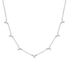 Wholesale S925 Sterling Silver Geometric Necklace With Three Zircon Micro Set And Electroplating For Women Snake Bone Chain