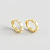 Wholesale S925 Sterling Silver Geometric Octagonal Rectangular Electroplated Earrings