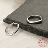 Wholesale S925 Sterling Silver Geometric Oval Ear Ring With Ear Buckle Simple Seiko Design For Women