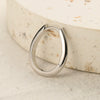 Wholesale S925 Sterling Silver Geometric Oval Ear Ring With Ear Buckle Simple Seiko Design For Women