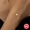 Wholesale S925 Sterling Silver Geometric Paper Clip Chain Smooth Love Bracelet With Electroplating For Women