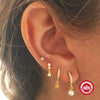 Wholesale S925 Sterling Silver Geometric Pattern Electroplated Women's Earrings