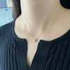 Wholesale S925 Sterling Silver Geometric Pendant Necklace With Inlaid Simulation Diamond And O Chain Light Luxury Style