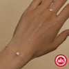 Wholesale S925 Sterling Silver Geometric Petal Finger Chain Bracelet For Women With Real Gold Plating Electroplating Design