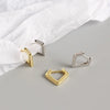 Wholesale S925 Sterling Silver Geometric Quadrilateral Diamond Design Earrings For Women With Electroplating
