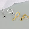 Wholesale S925 Sterling Silver Geometric Retro Light Luxury Electroplated Earrings