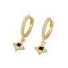 Wholesale S925 Sterling Silver Geometric Retro Light Luxury Electroplated Earrings